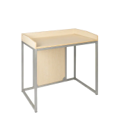 Wood Grain Student Classroom Desk with Raised Panels